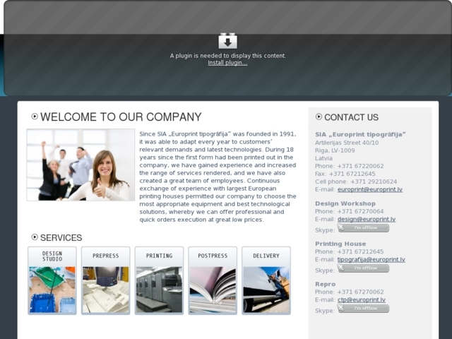Europrint tipogrāfija, SIA